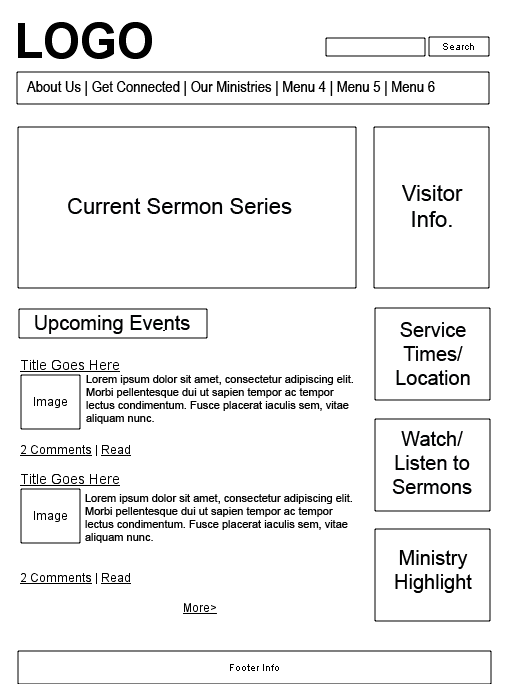 Download Website Wireframing Getting Organized Church Juice